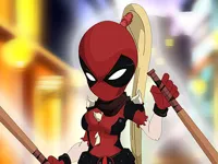 Deadpool Girl Dressup image