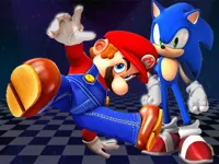 Super Mario  amp;amp; Sonic FNF Dance image
