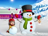 Kids and Snowman Dress Up image